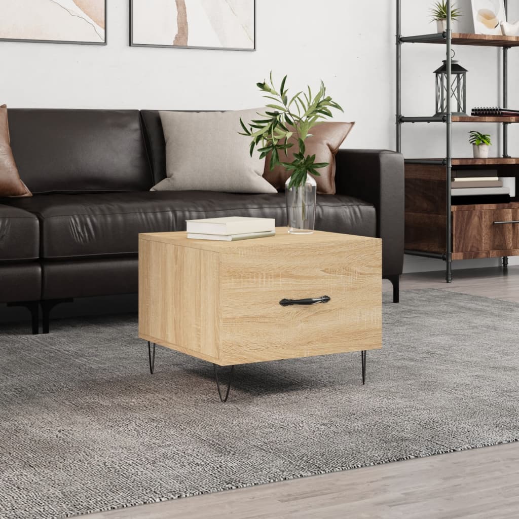 Tavolino da Salotto Rovere Sonoma 50x50x40 cm Legno Multistrato | homemem39