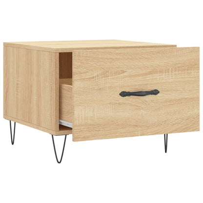 Tavolini Salotto 2pz Rovere Sonoma 50x50x40cm Legno Multistrato