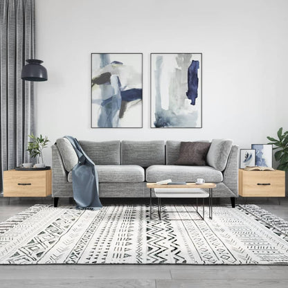 Tavolini Salotto 2pz Rovere Sonoma 50x50x40cm Legno Multistrato | homemem39