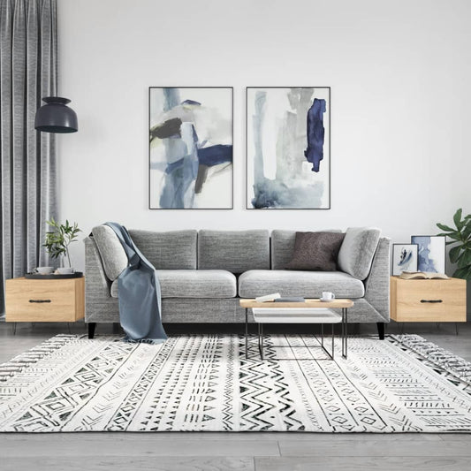 Tavolini Salotto 2pz Rovere Sonoma 50x50x40cm Legno Multistrato | homemem39