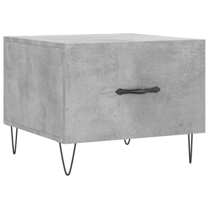 Tavolino Salotto Grigio Cemento 50x50x40 cm Legno Multistrato | homemem39