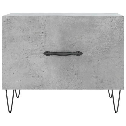 Tavolino Salotto Grigio Cemento 50x50x40 cm Legno Multistrato | homemem39