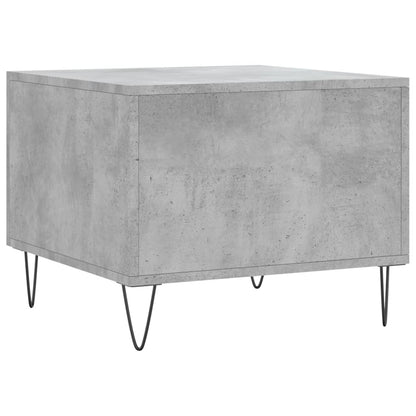 Tavolino Salotto Grigio Cemento 50x50x40 cm Legno Multistrato | homemem39