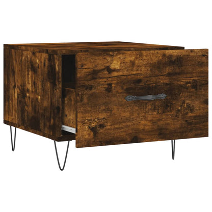 Tavolini Salotto 2 pz Rovere Fumo 50x50x40cm Legno Multistrato | homemem39
