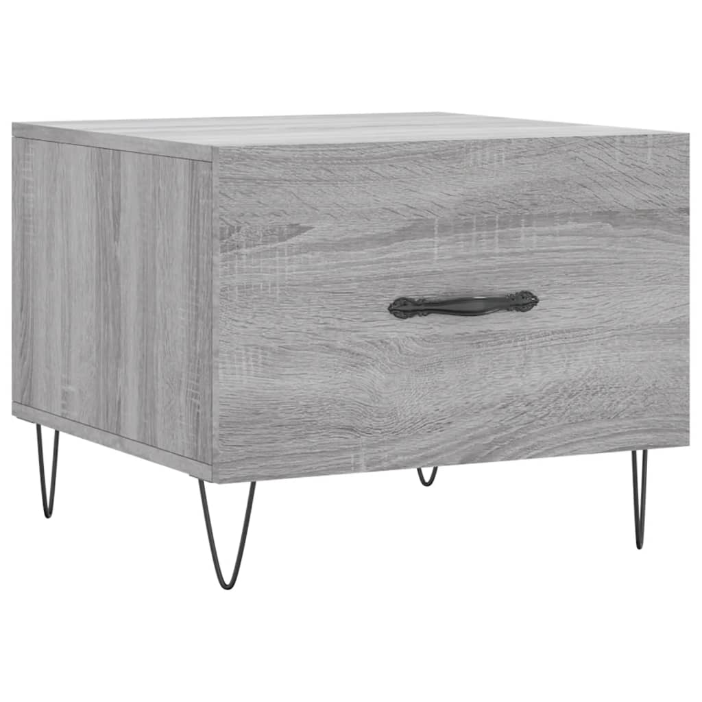 Tavolino da Salotto Grigio Sonoma 50x50x40 cm Legno Multistrato | homemem39