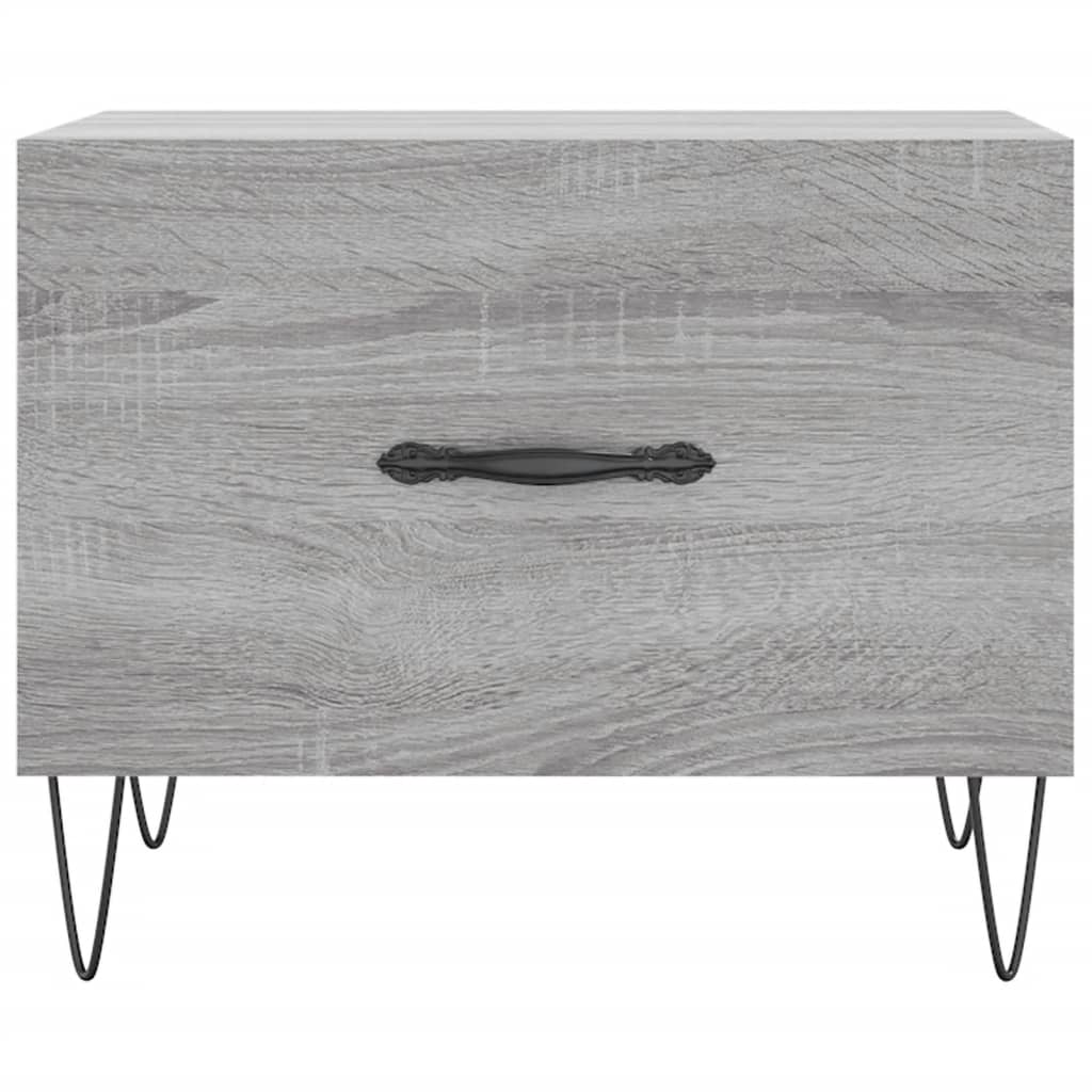 Tavolino da Salotto Grigio Sonoma 50x50x40 cm Legno Multistrato | homemem39