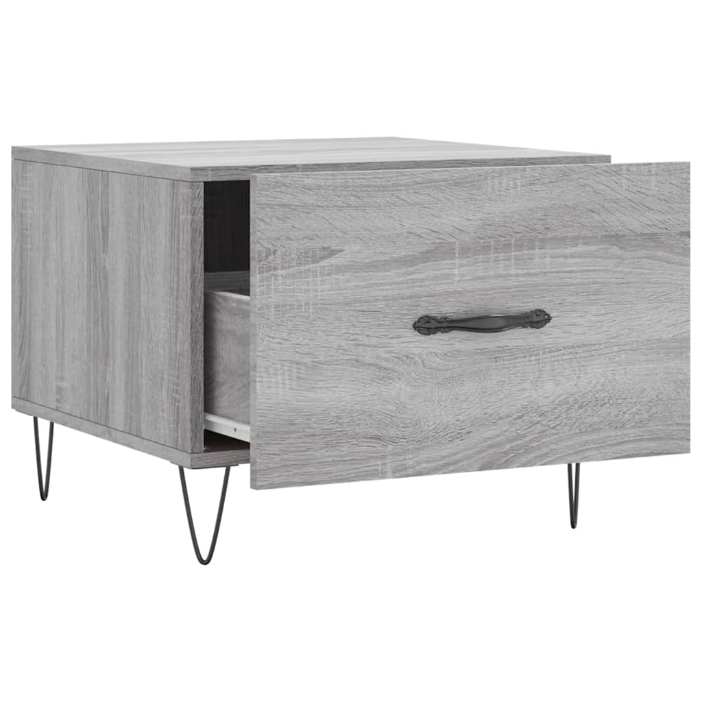 Tavolino da Salotto Grigio Sonoma 50x50x40 cm Legno Multistrato | homemem39