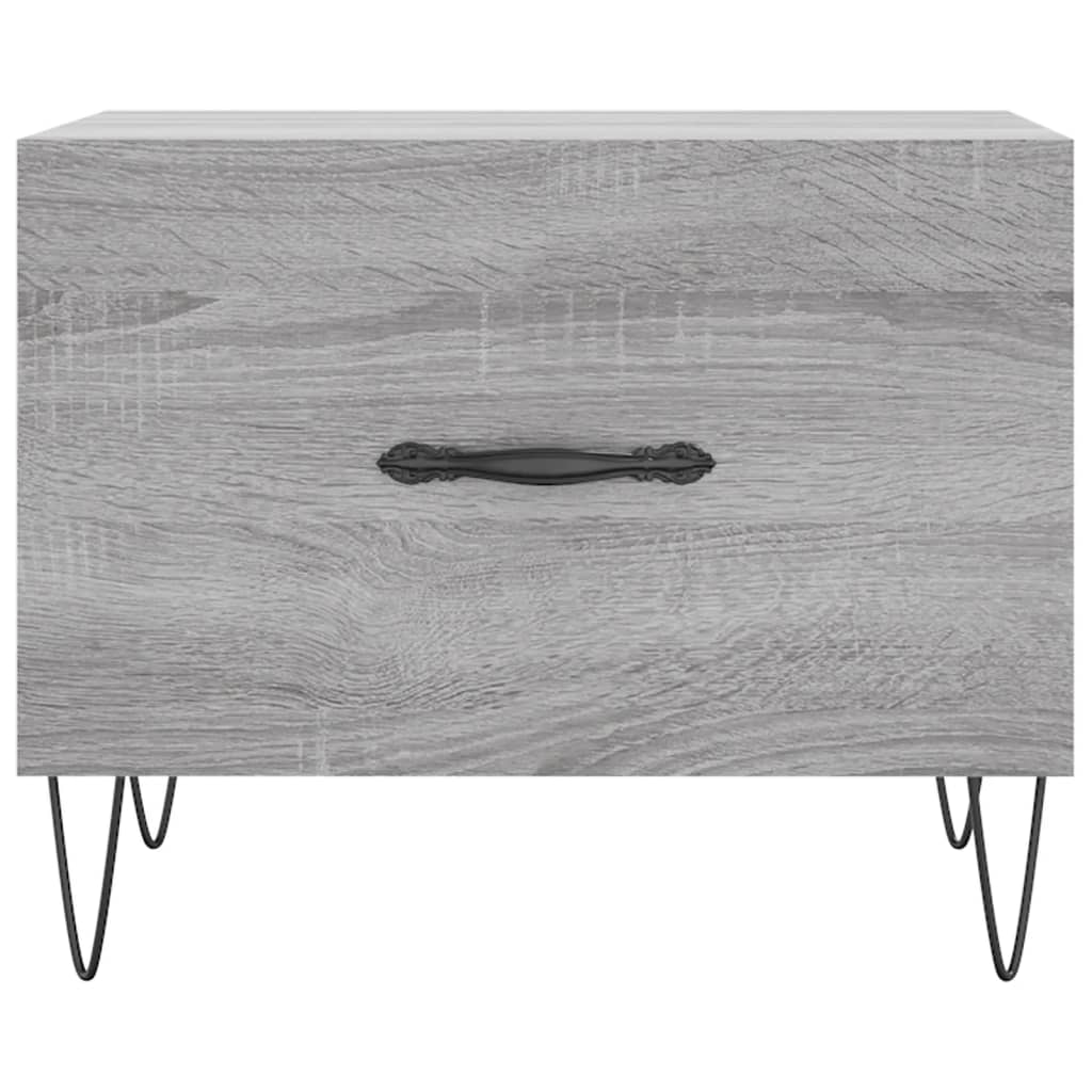 Tavolini Salotto 2pz Grigio Sonoma 50x50x40cm Legno Multistrato | homemem39