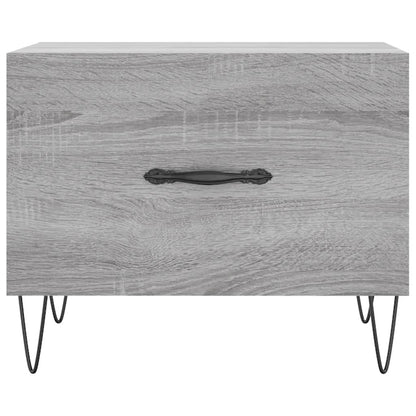 Tavolini Salotto 2pz Grigio Sonoma 50x50x40cm Legno Multistrato | homemem39