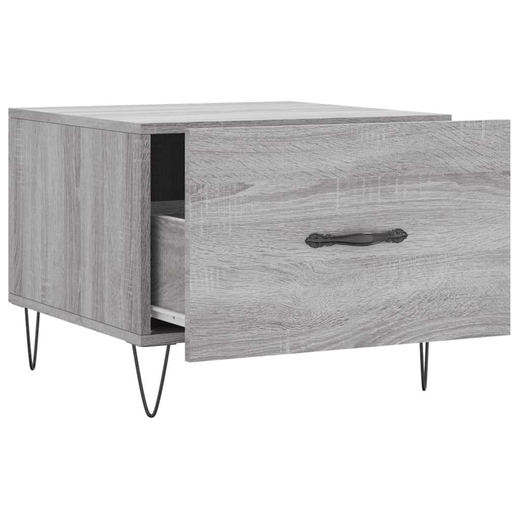 Tavolini Salotto 2pz Grigio Sonoma 50x50x40cm Legno Multistrato | homemem39