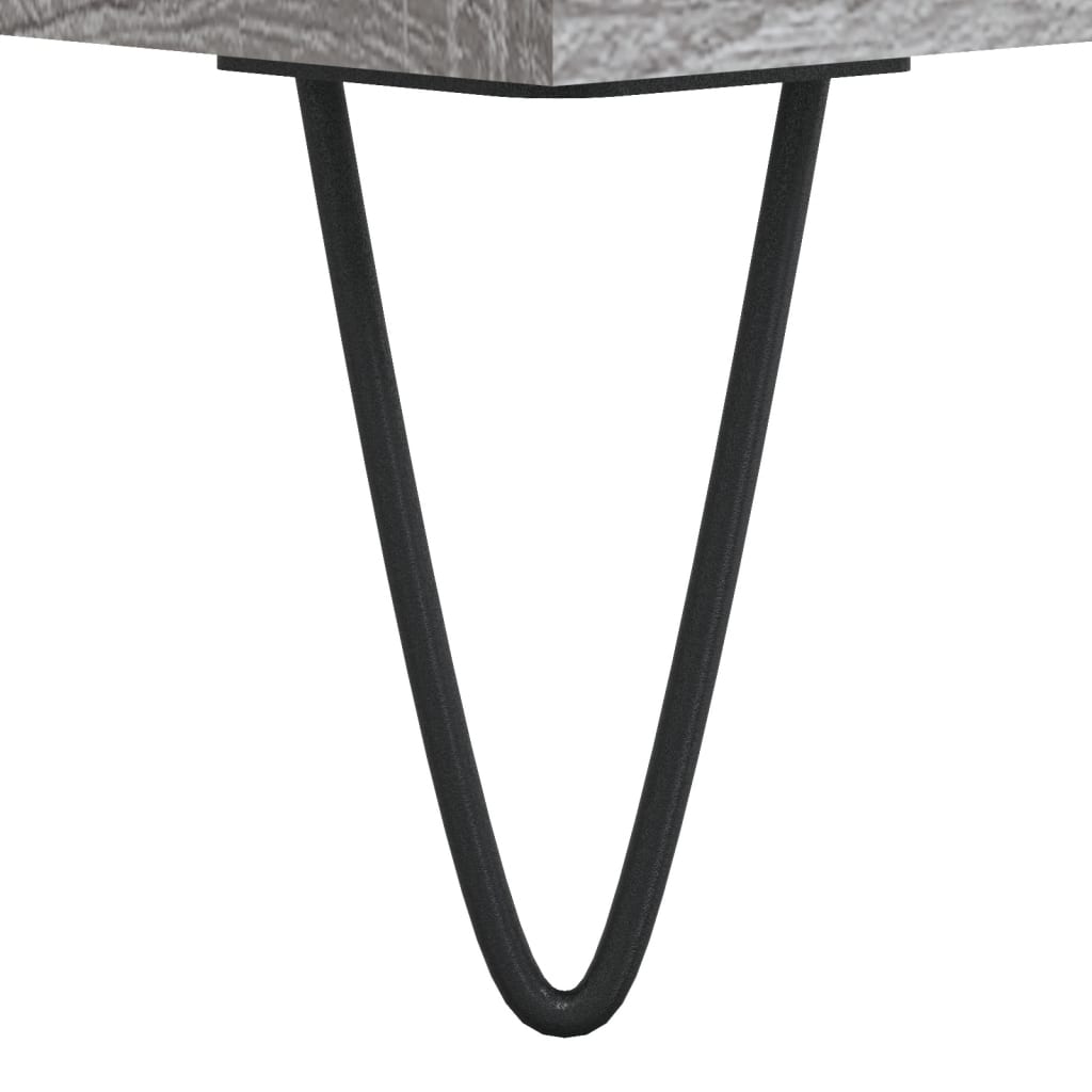 Tavolini Salotto 2pz Grigio Sonoma 50x50x40cm Legno Multistrato | homemem39