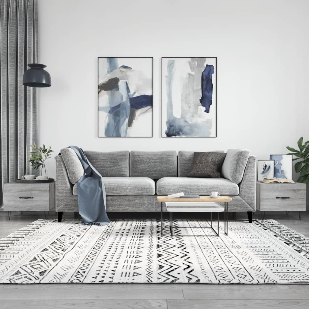 Tavolini Salotto 2pz Grigio Sonoma 50x50x40cm Legno Multistrato | homemem39