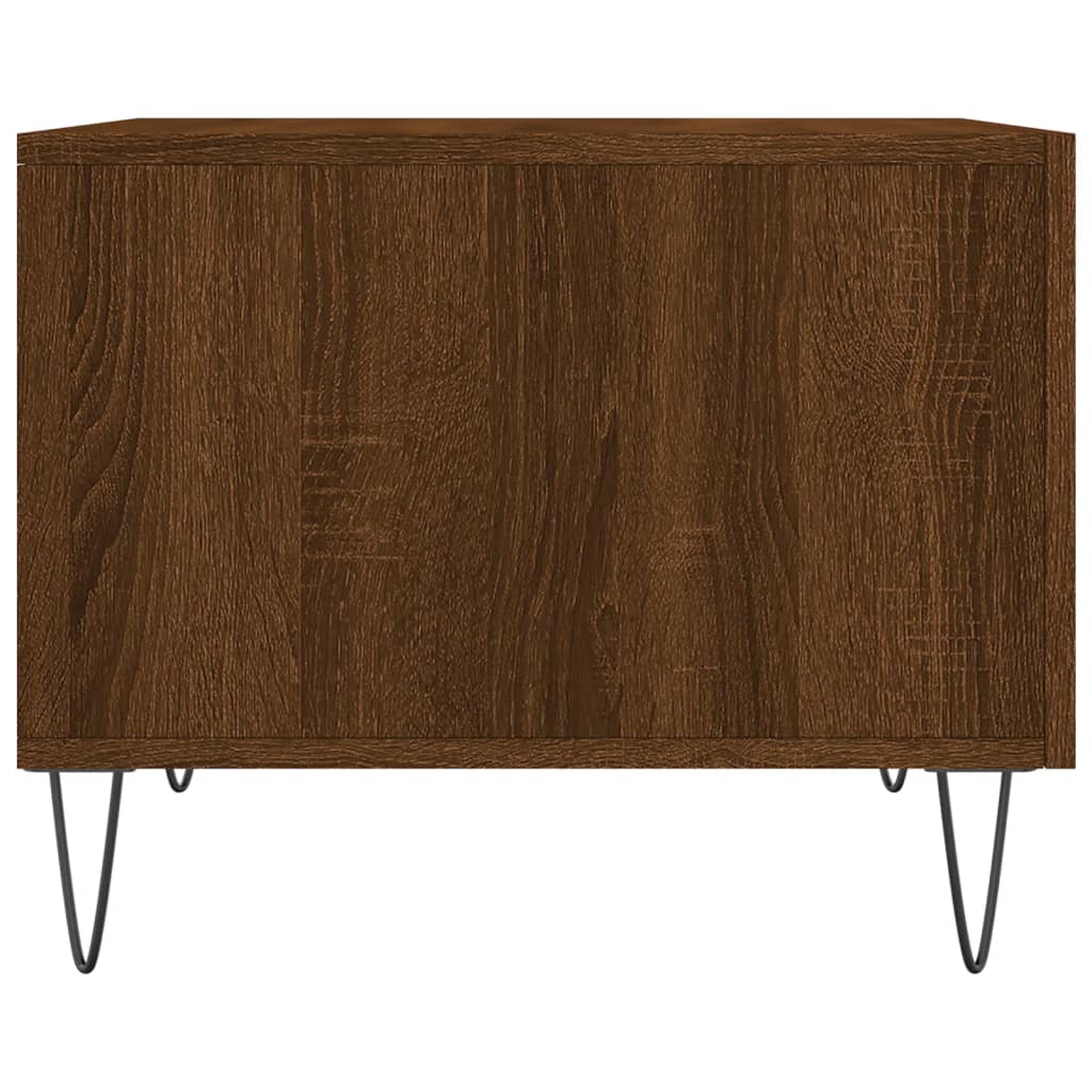 Tavolino da Salotto Rovere Marrone 50x50x40cm Legno Multistrato | homemem39