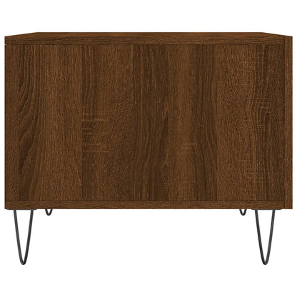 Tavolino da Salotto Rovere Marrone 50x50x40cm Legno Multistrato | homemem39