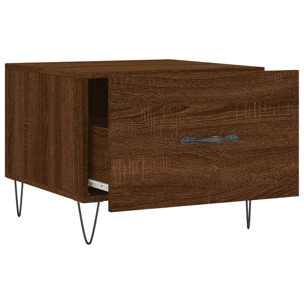 Tavolini Salotto 2 pz Rovere Marrone 50x50x40 Legno Multistrato | homemem39