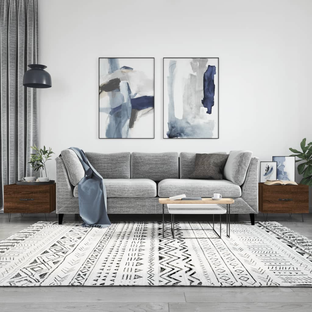 Tavolini Salotto 2 pz Rovere Marrone 50x50x40 Legno Multistrato | homemem39