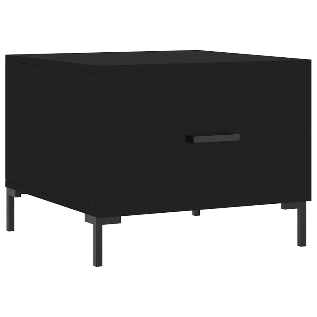 Tavolino da Salotto Nero 50x50x40 cm in Legno Multistrato | homemem39