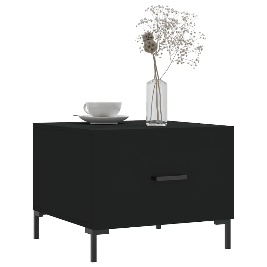 Tavolino da Salotto Nero 50x50x40 cm in Legno Multistrato | homemem39