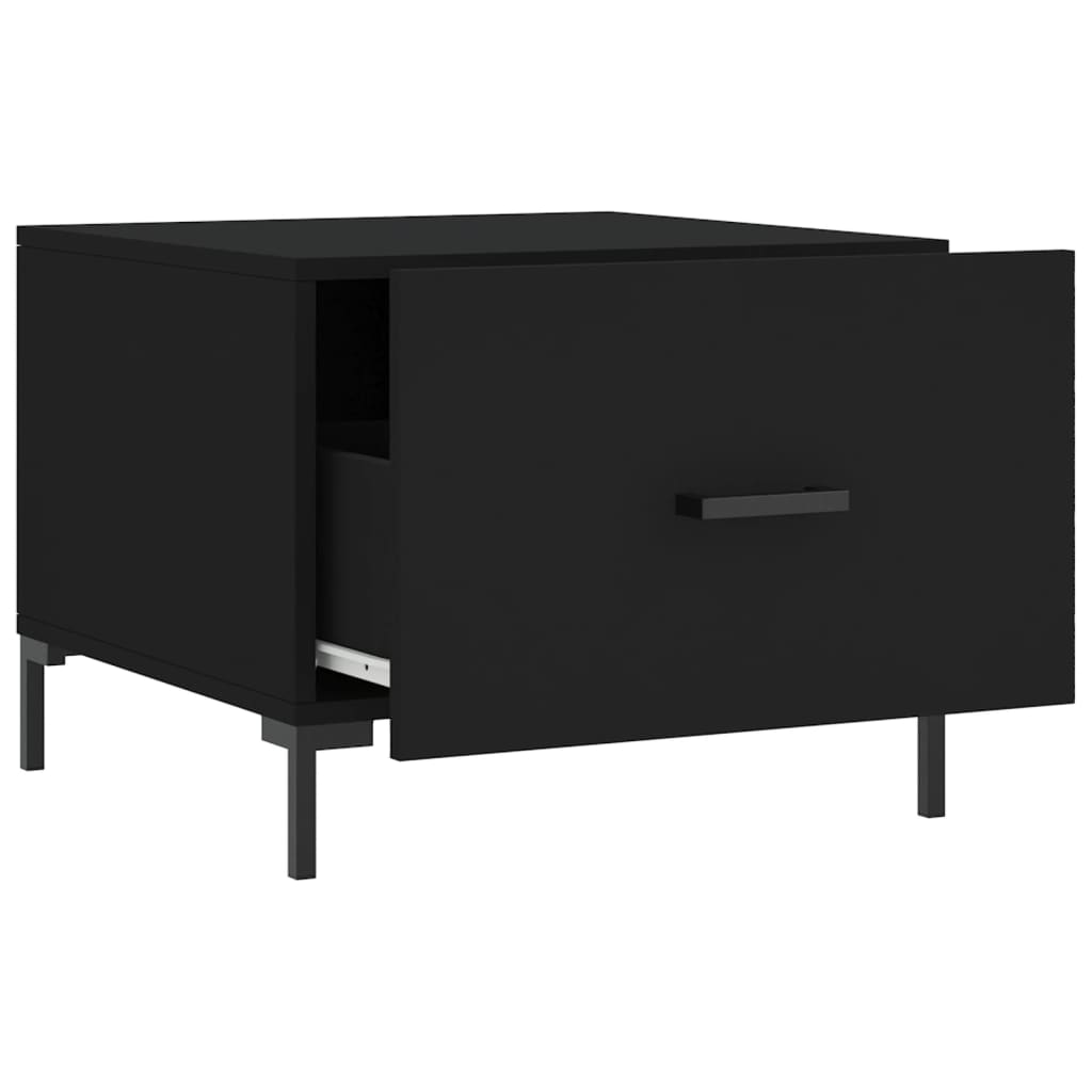 Tavolino da Salotto Nero 50x50x40 cm in Legno Multistrato | homemem39