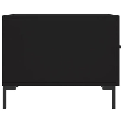 Tavolino da Salotto Nero 50x50x40 cm in Legno Multistrato