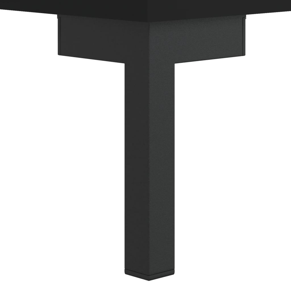 Tavolino da Salotto Nero 50x50x40 cm in Legno Multistrato