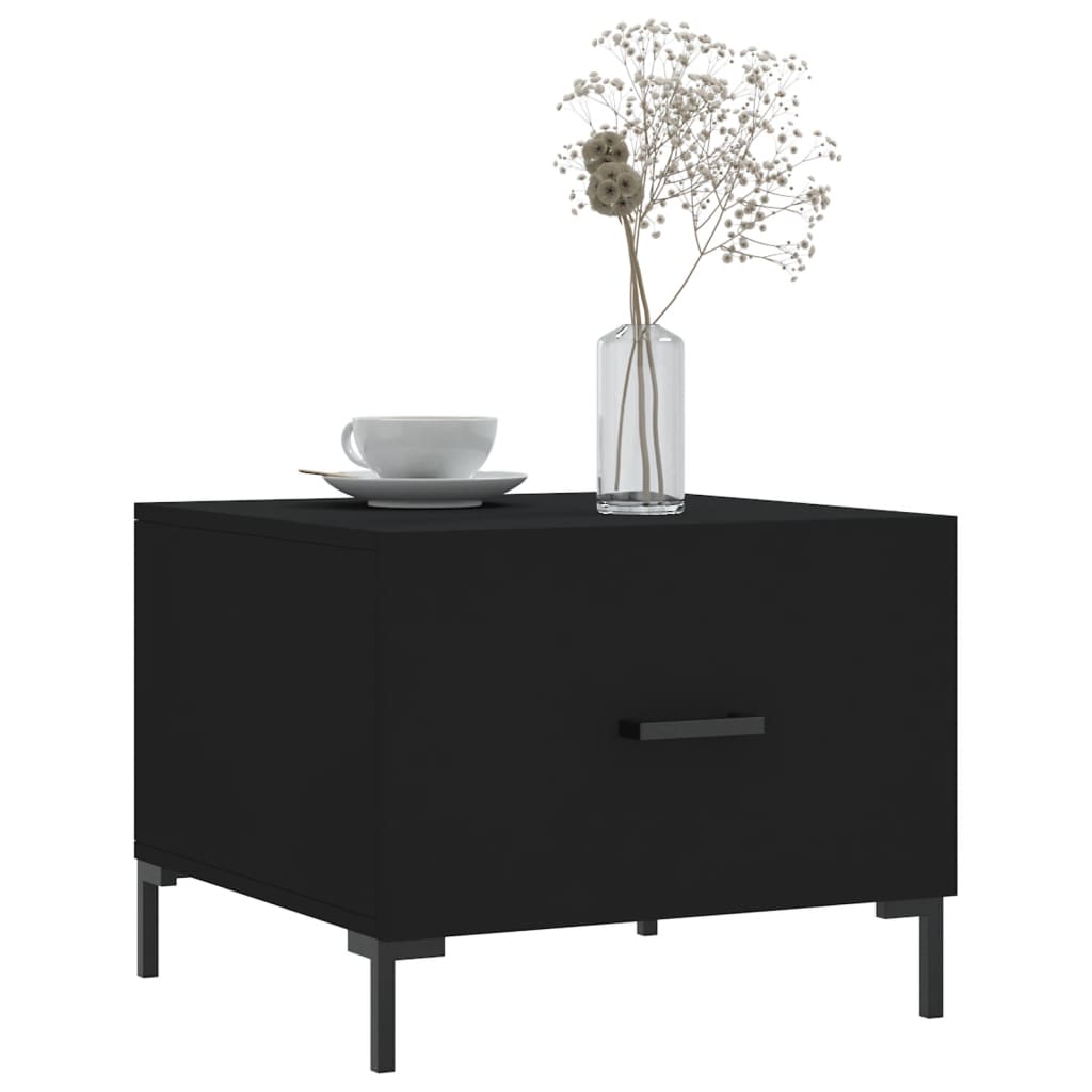 Tavolini da Salotto 2 pz Neri 50x50x40 cm in Legno Multistrato | homemem39