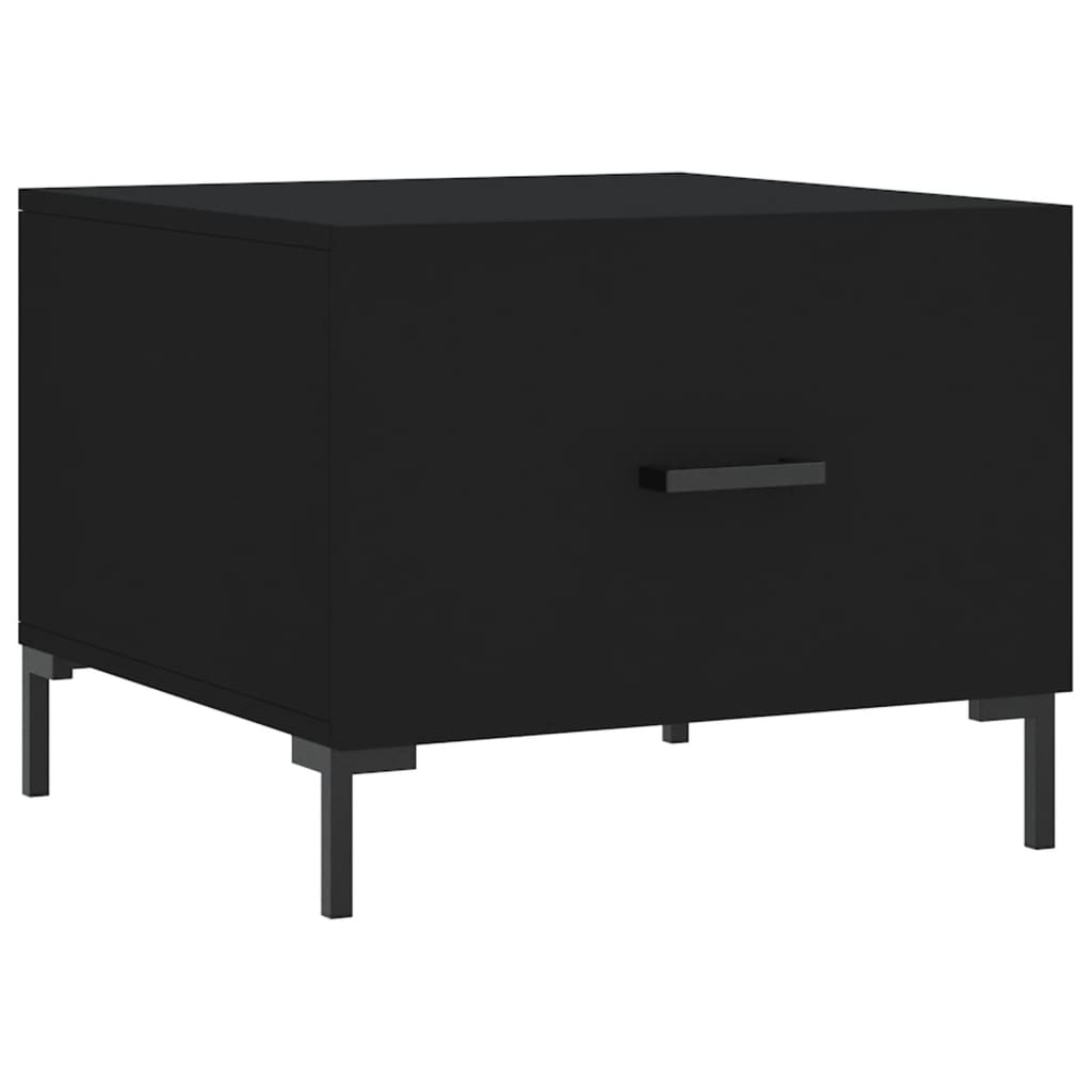 Tavolini da Salotto 2 pz Neri 50x50x40 cm in Legno Multistrato | homemem39