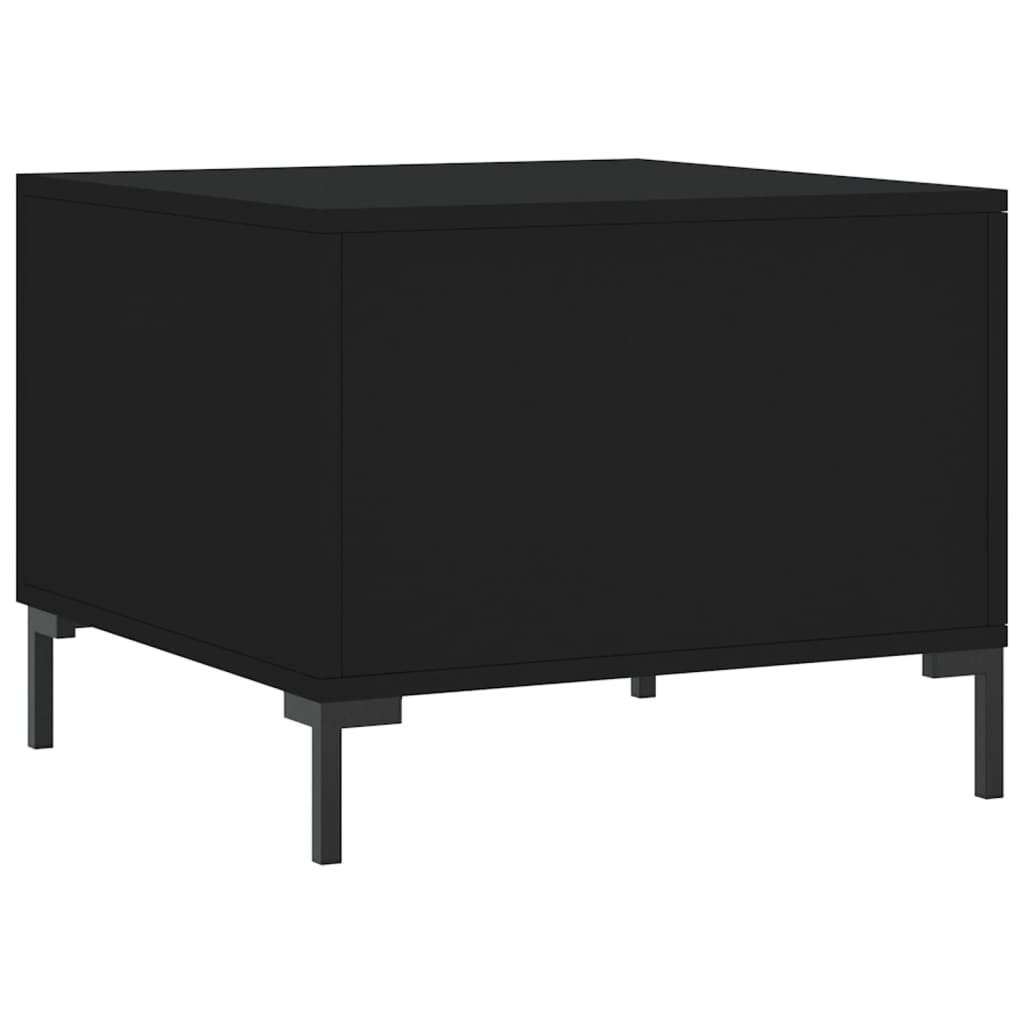 Tavolini da Salotto 2 pz Neri 50x50x40 cm in Legno Multistrato | homemem39