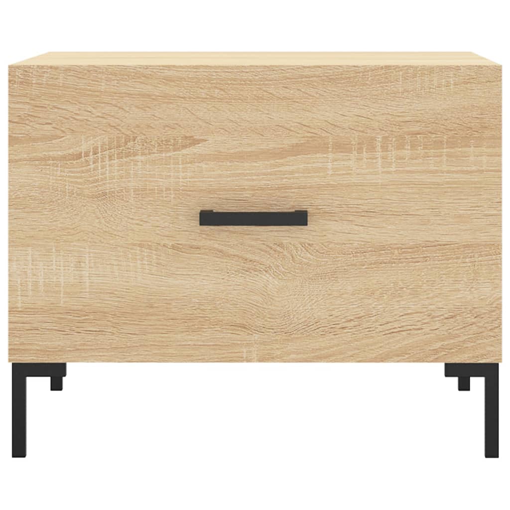 Tavolini Salotto 2pz Rovere Sonoma 50x50x40cm Legno Multistrato | homemem39