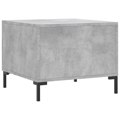 Tavolino Salotto Grigio Cemento 50x50x40 cm Legno Multistrato | homemem39