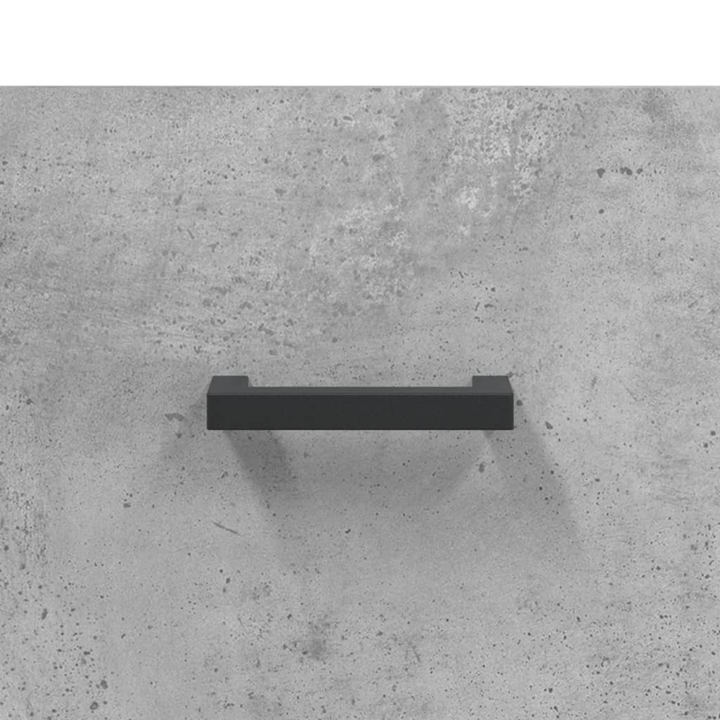 Tavolino Salotto Grigio Cemento 50x50x40 cm Legno Multistrato