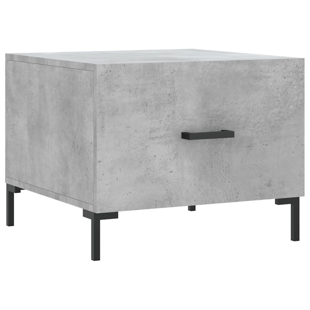 Tavolini Salotto 2pz Grigio Cemento 50x50x40 Legno Multistrato