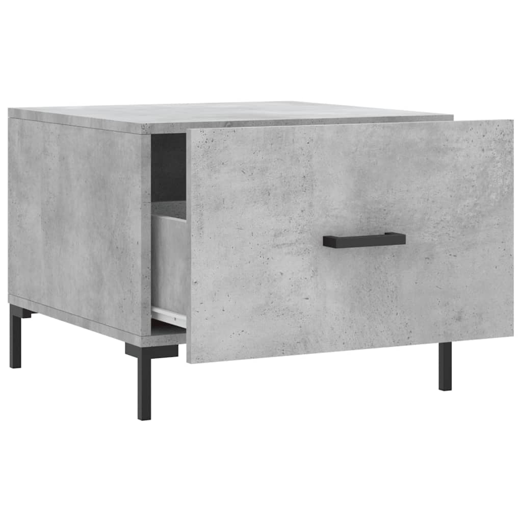 Tavolini Salotto 2pz Grigio Cemento 50x50x40 Legno Multistrato | homemem39
