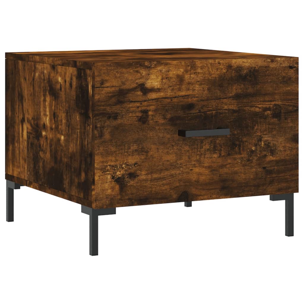 Tavolini Salotto 2 pz Rovere Fumo 50x50x40cm Legno Multistrato | homemem39