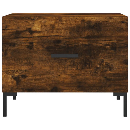 Tavolini Salotto 2 pz Rovere Fumo 50x50x40cm Legno Multistrato | homemem39