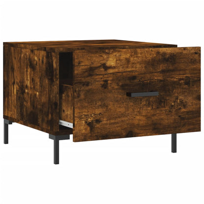 Tavolini Salotto 2 pz Rovere Fumo 50x50x40cm Legno Multistrato | homemem39