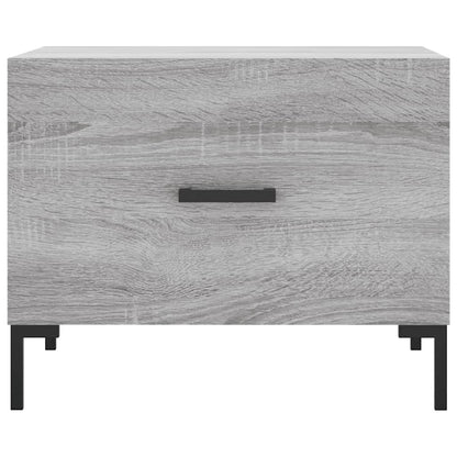 Tavolino da Salotto Grigio Sonoma 50x50x40 cm Legno Multistrato