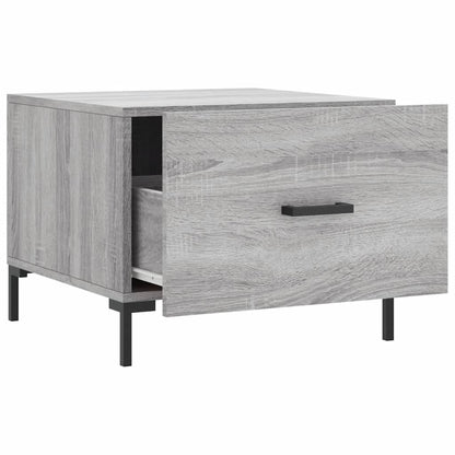 Tavolini Salotto 2pz Grigio Sonoma 50x50x40cm Legno Multistrato | homemem39