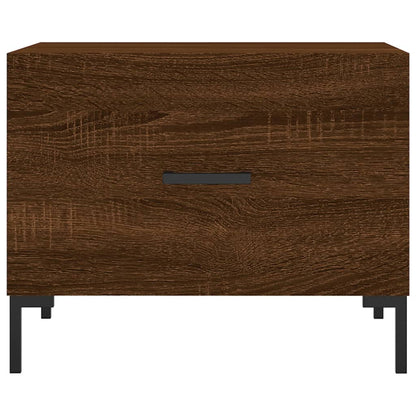 Tavolino da Salotto Rovere Marrone 50x50x40cm Legno Multistrato