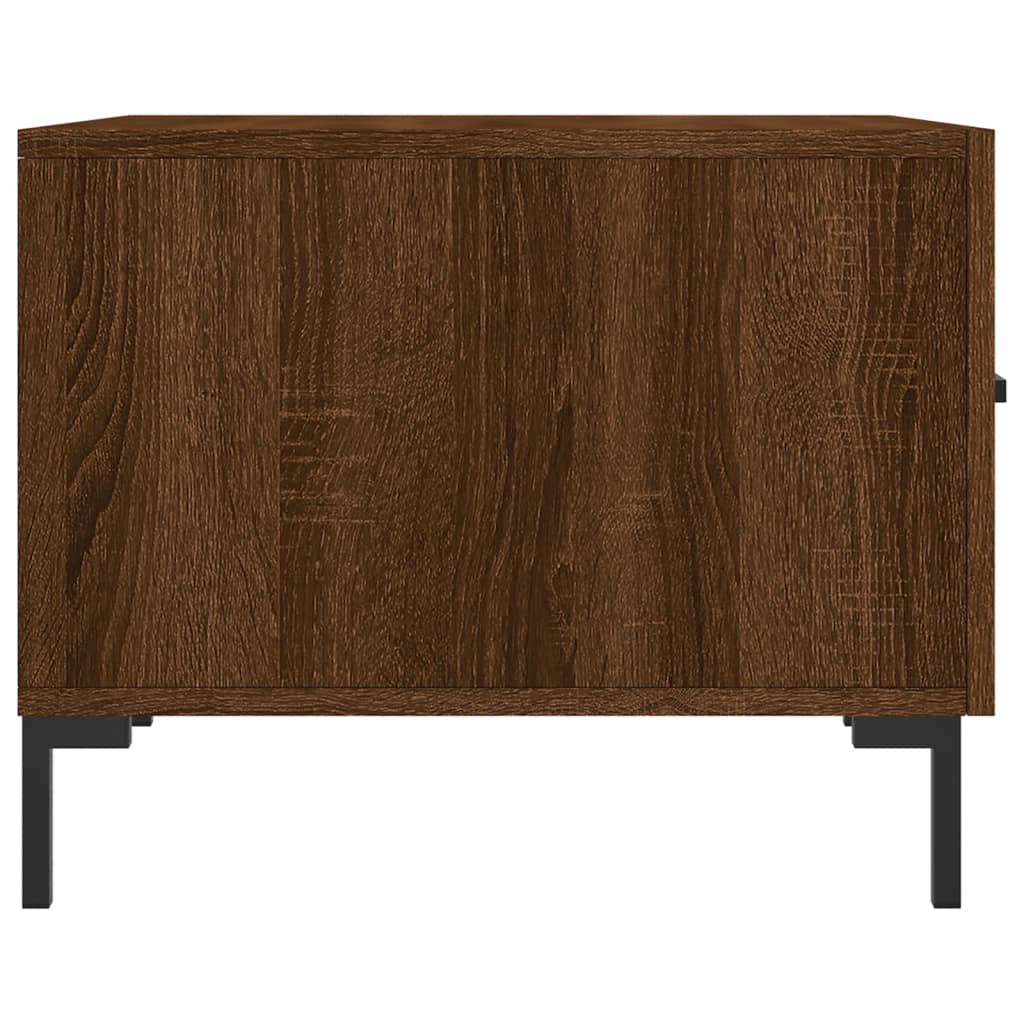 Tavolino da Salotto Rovere Marrone 50x50x40cm Legno Multistrato | homemem39