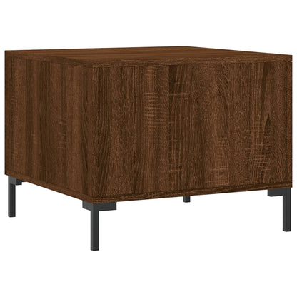 Tavolino da Salotto Rovere Marrone 50x50x40cm Legno Multistrato | homemem39