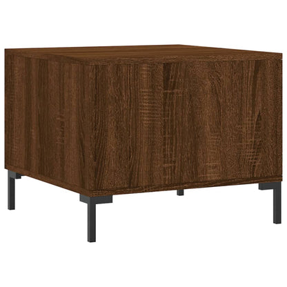 Tavolini Salotto 2 pz Rovere Marrone 50x50x40 Legno Multistrato