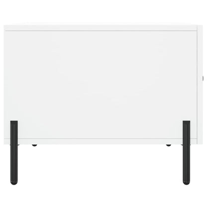 Tavolino da Salotto Bianco 50x50x40 cm in Legno Multistrato | homemem39