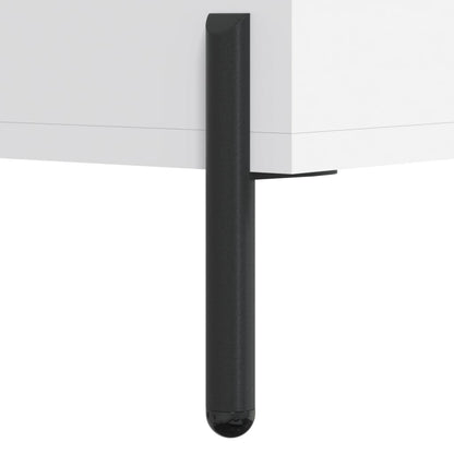 Tavolini da Salotto 2 pz Bianchi 50x50x40 cm Legno Multistrato | homemem39