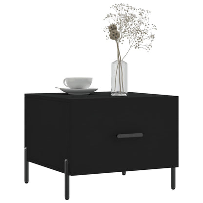 Tavolini da Salotto 2 pz Neri 50x50x40 cm in Legno Multistrato | homemem39