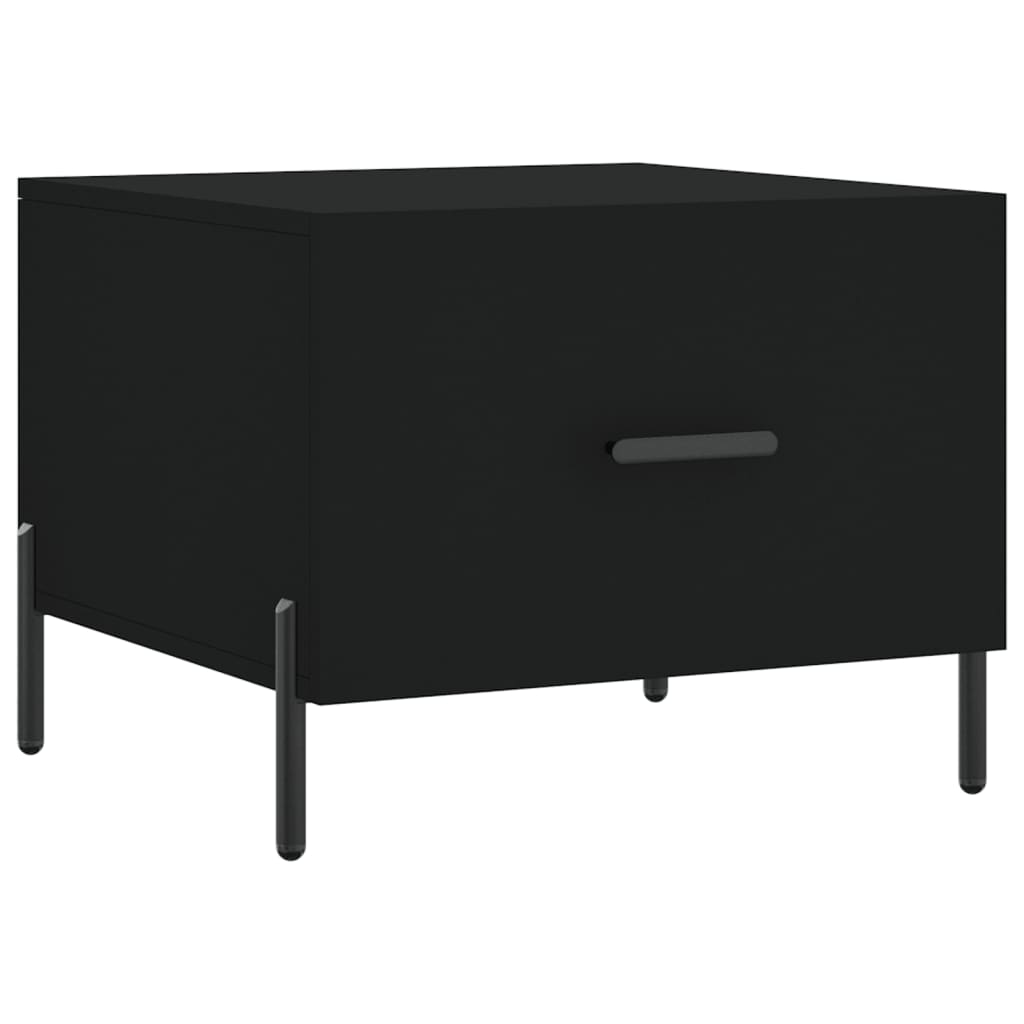 Tavolini da Salotto 2 pz Neri 50x50x40 cm in Legno Multistrato | homemem39
