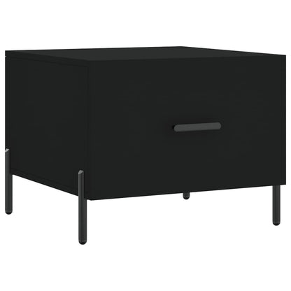 Tavolini da Salotto 2 pz Neri 50x50x40 cm in Legno Multistrato | homemem39