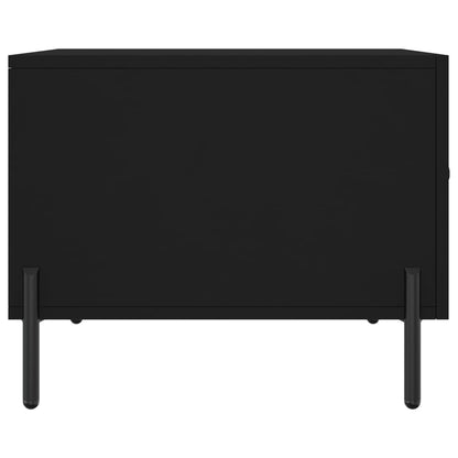 Tavolini da Salotto 2 pz Neri 50x50x40 cm in Legno Multistrato | homemem39
