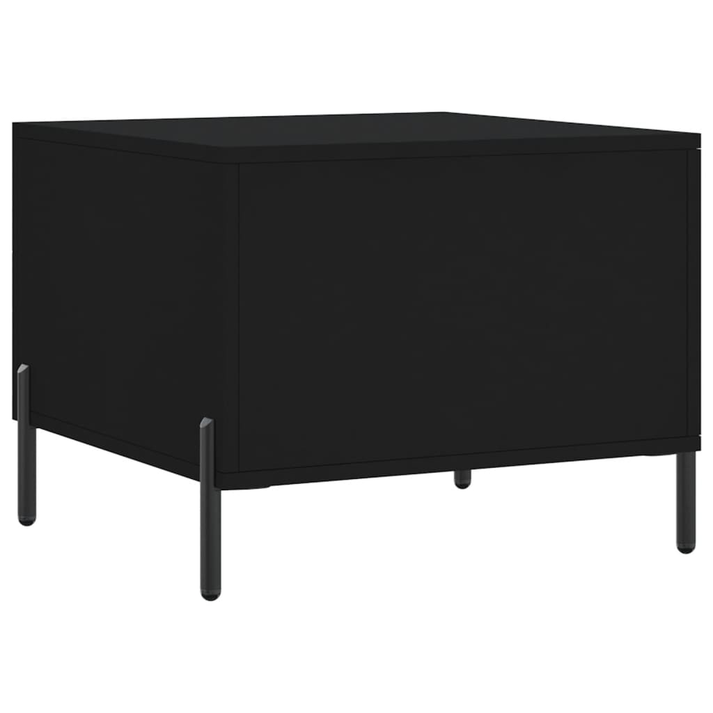 Tavolini da Salotto 2 pz Neri 50x50x40 cm in Legno Multistrato