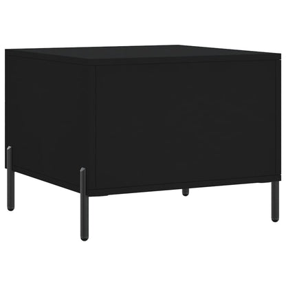 Tavolini da Salotto 2 pz Neri 50x50x40 cm in Legno Multistrato